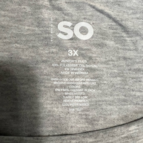 NWT SO|Classic Crewneck Tshirt|Size 3X - Picture 5 of 5